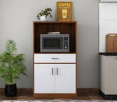 True living 2 cabinet bespoke Brown wardrobe Laminated Finish & PU Finish (3 Ft*2 Ft*8 Ft)